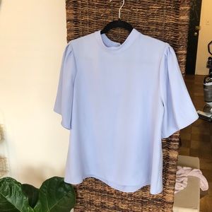 Ro & De Short Sleeve Blouse with Puff Sleeves